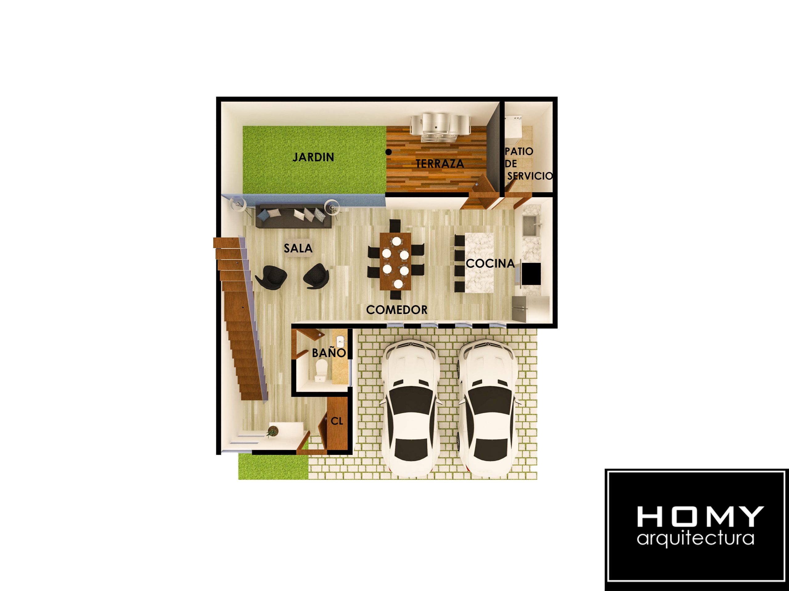 MAQUETA PROTOTIPO HOMY 10 X 12